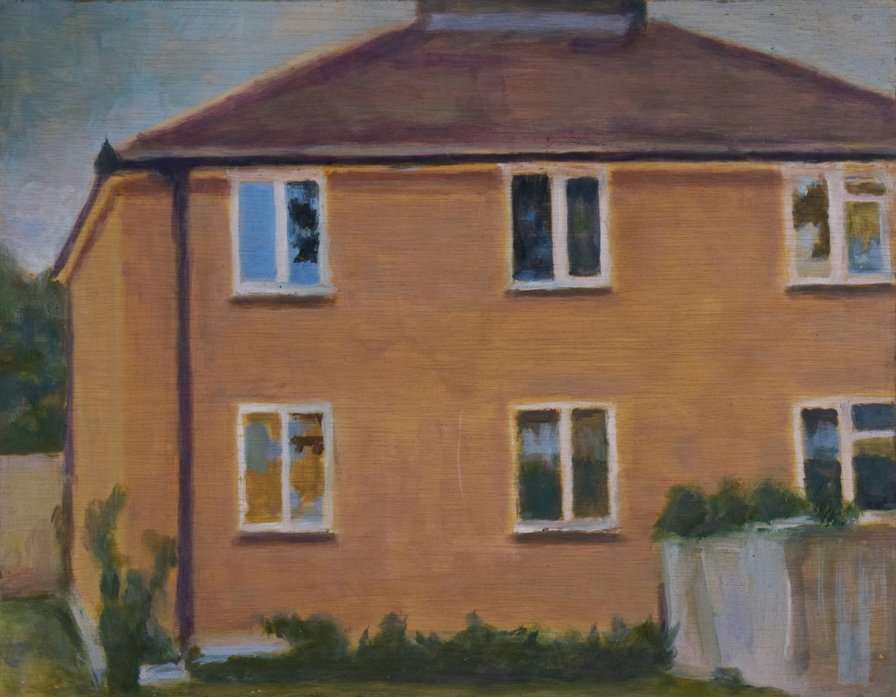 Paikka asua 37, 2012 (öljy vanerille) tekijältä Trevor Burgess