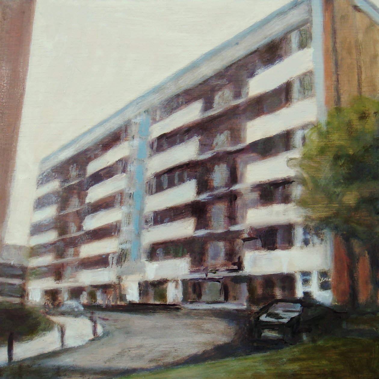 Paikka elää 43, 2012 (öljy vanerille) tekijältä Trevor Burgess