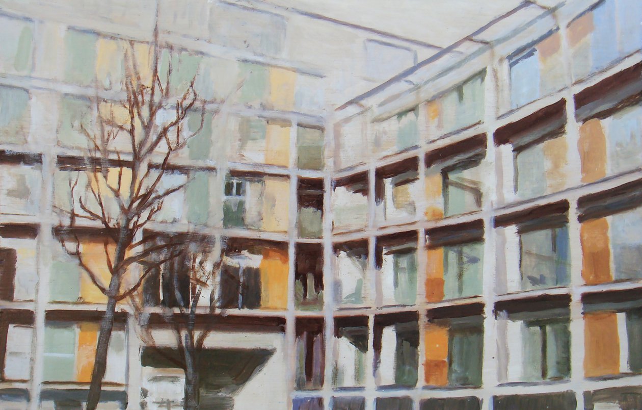 Paikka elää 44, 2012 (öljy vanerille) tekijältä Trevor Burgess