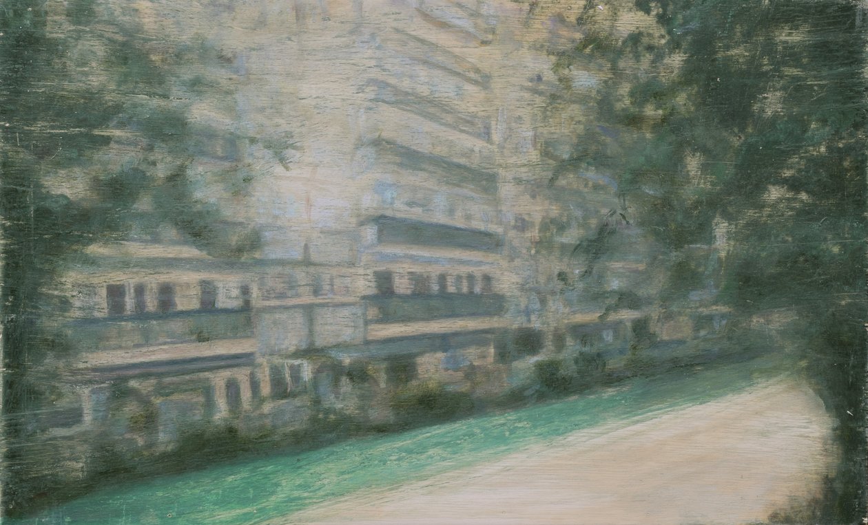 Paikka elää 52, 2013 (öljy vanerille) tekijältä Trevor Burgess