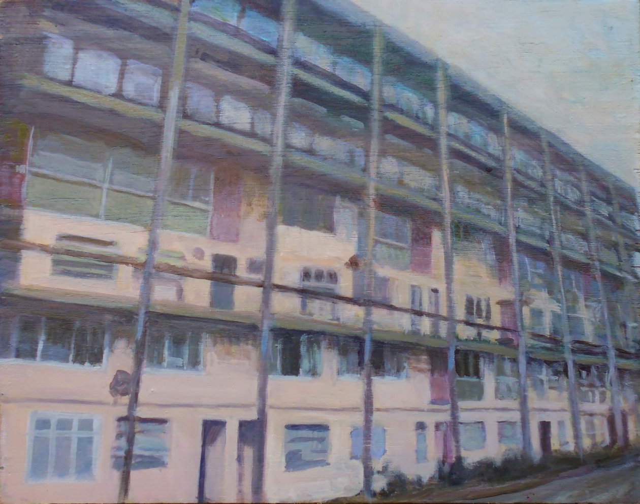 Paikka elää 60, 2013 (öljy vanerille) tekijältä Trevor Burgess
