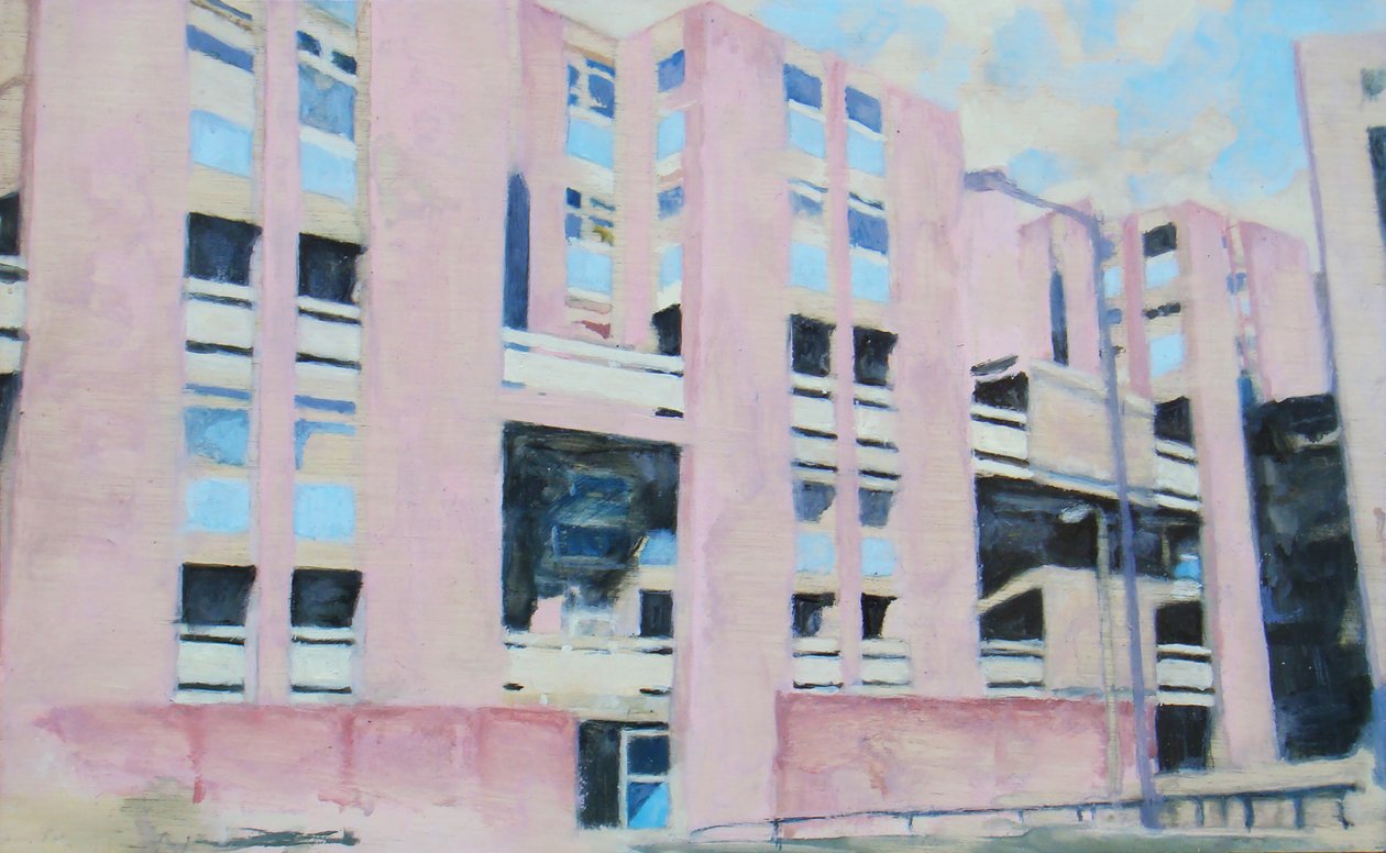 Paikka asua 8, 2011 (öljy vanerille) tekijältä Trevor Burgess