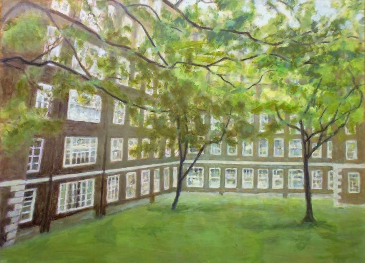 Paikka elää L1, 2012 (öljy vanerille) tekijältä Trevor Burgess