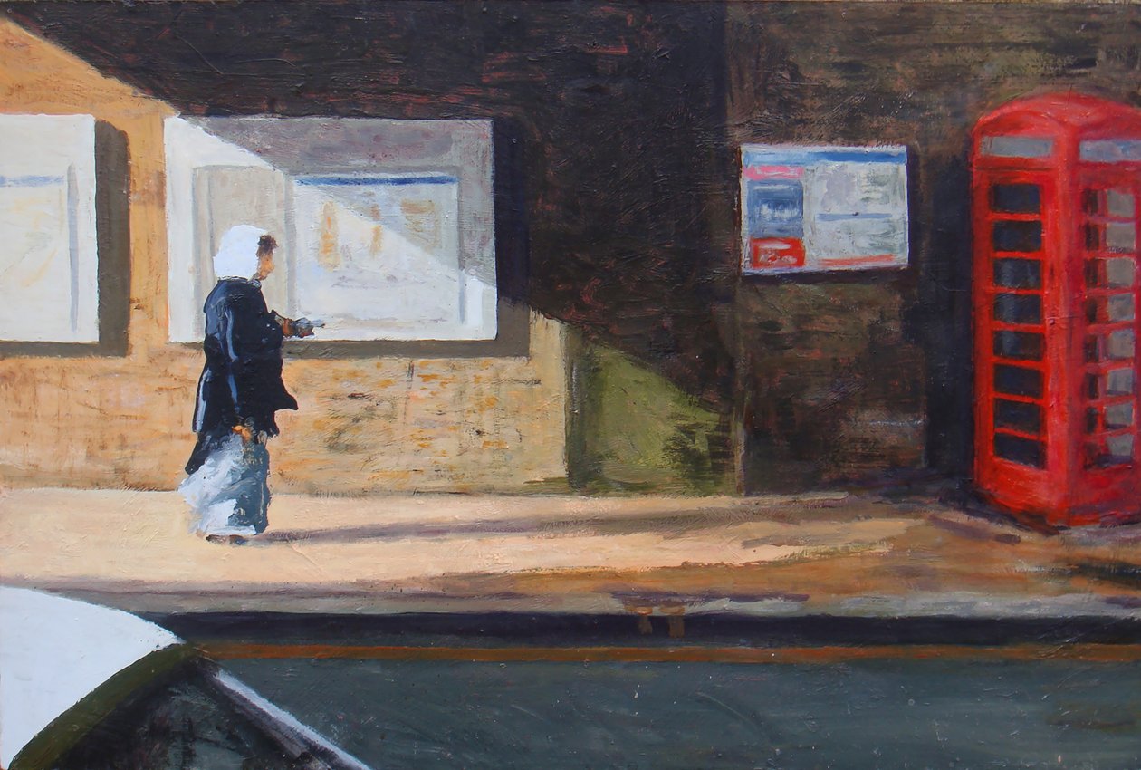 Sillan alla, 2007 (öljy kartongille) tekijältä Trevor Burgess