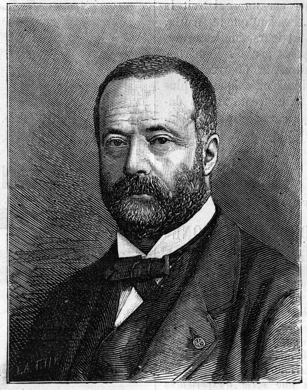 Muotokuva Henri Sainte Claire (Sainte-Claire) Deville (1818-1881), ranskalainen kemisti. (Hra Truchelutin valokuvasta). Kaiverrus "" Luontoon: katsaus tieteisiin ja niiden sovelluksiin taiteeseen ja teollisuuteen "", 23. heinäkuuta 1881. tekijältä Truchelut Truchelut