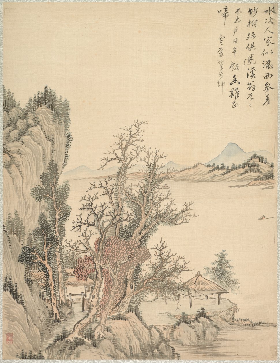 Asunto rannalla, 1847. tekijältä Tsubaki Chinzan