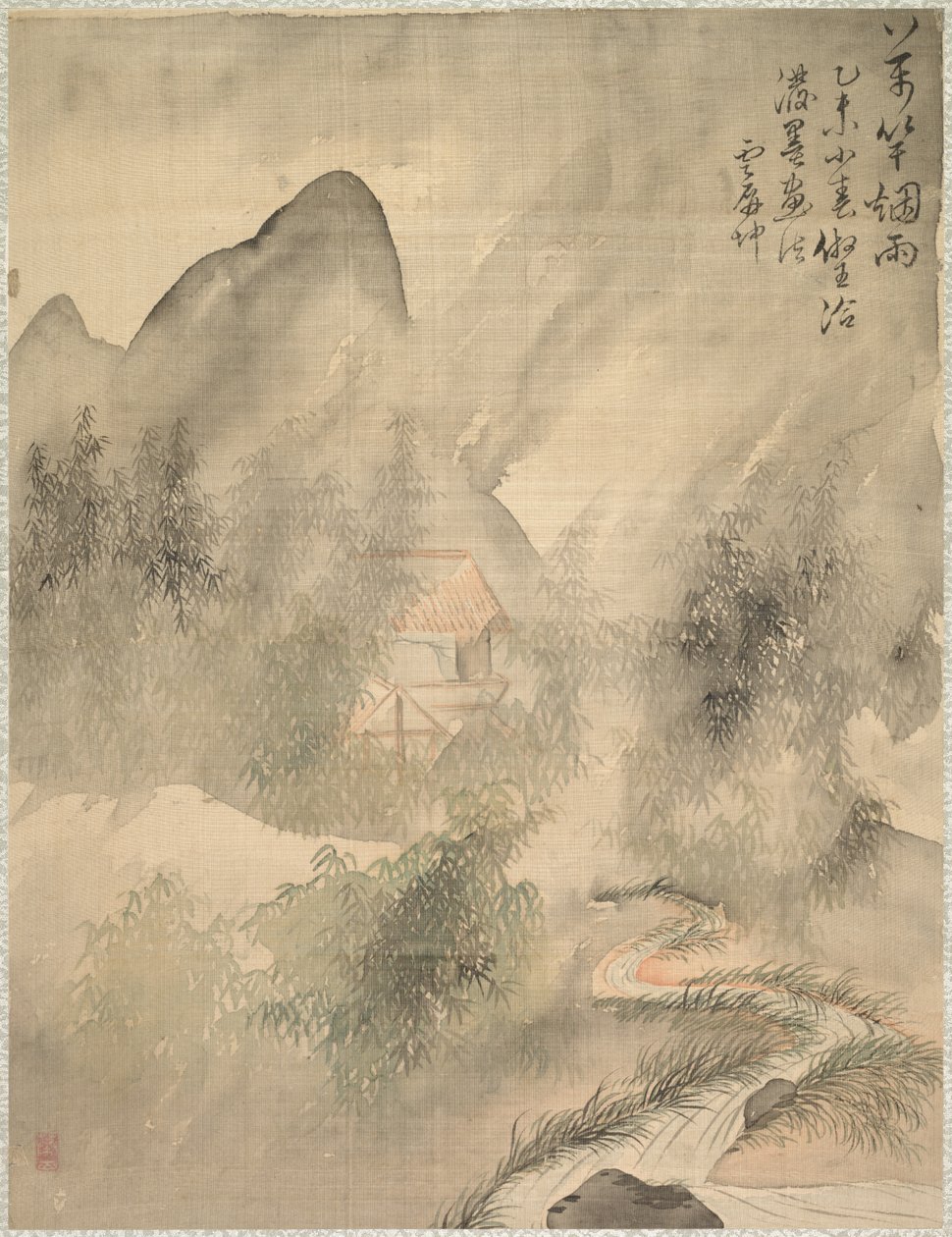 Kymmenen tuhatta bambua sumussa ja sateessa, 1847. tekijältä Tsubaki Chinzan