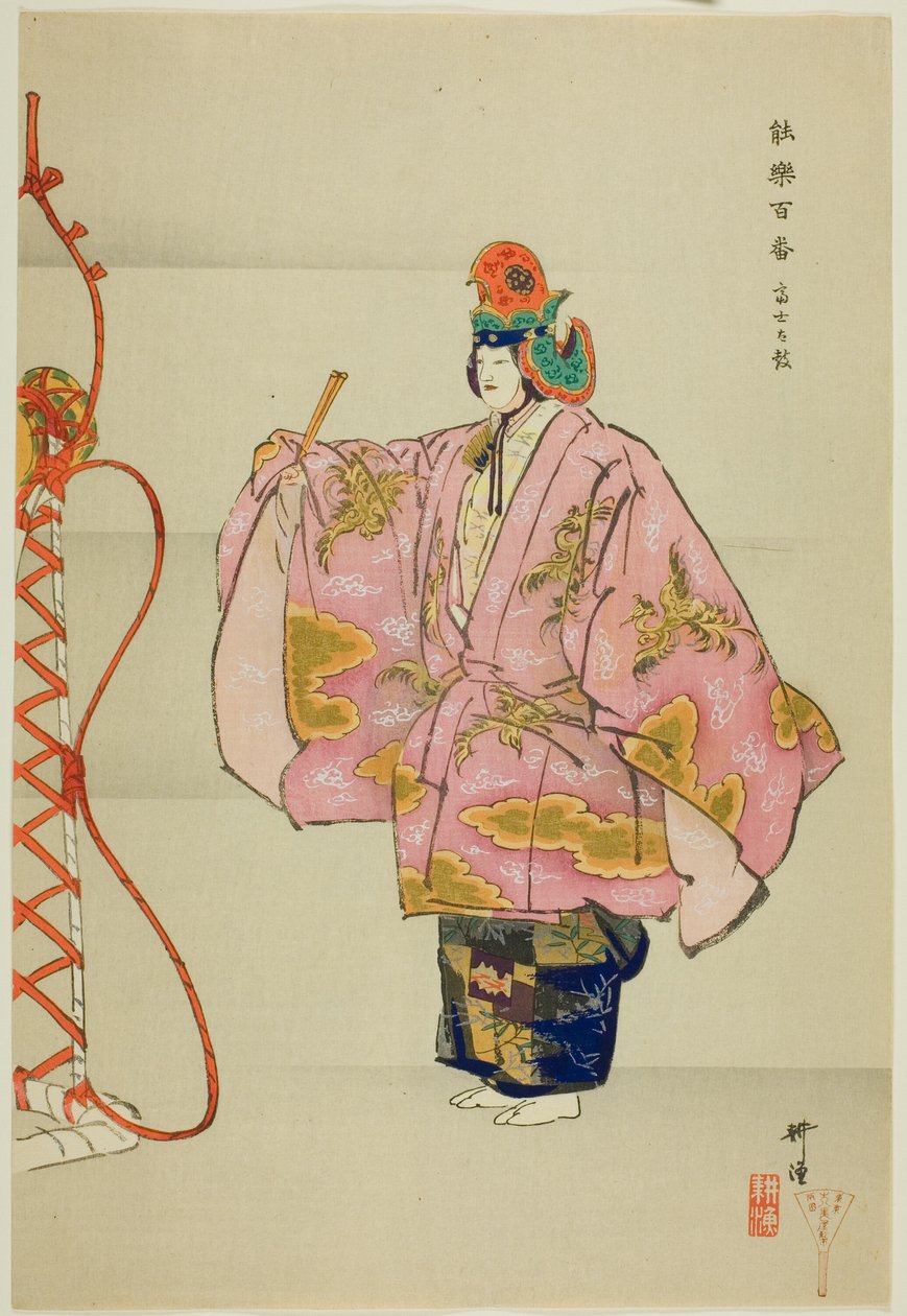 Fuji Taiko, sarjasta "One Hundred No Dramas (Nogaku hyakuban)". tekijältä Tsukioka Kogyo