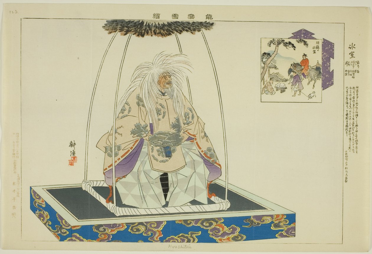 Hyoshitou sarjasta "Pictures of No Performances (Nogaku Zue)" tekijältä Tsukioka Kogyo