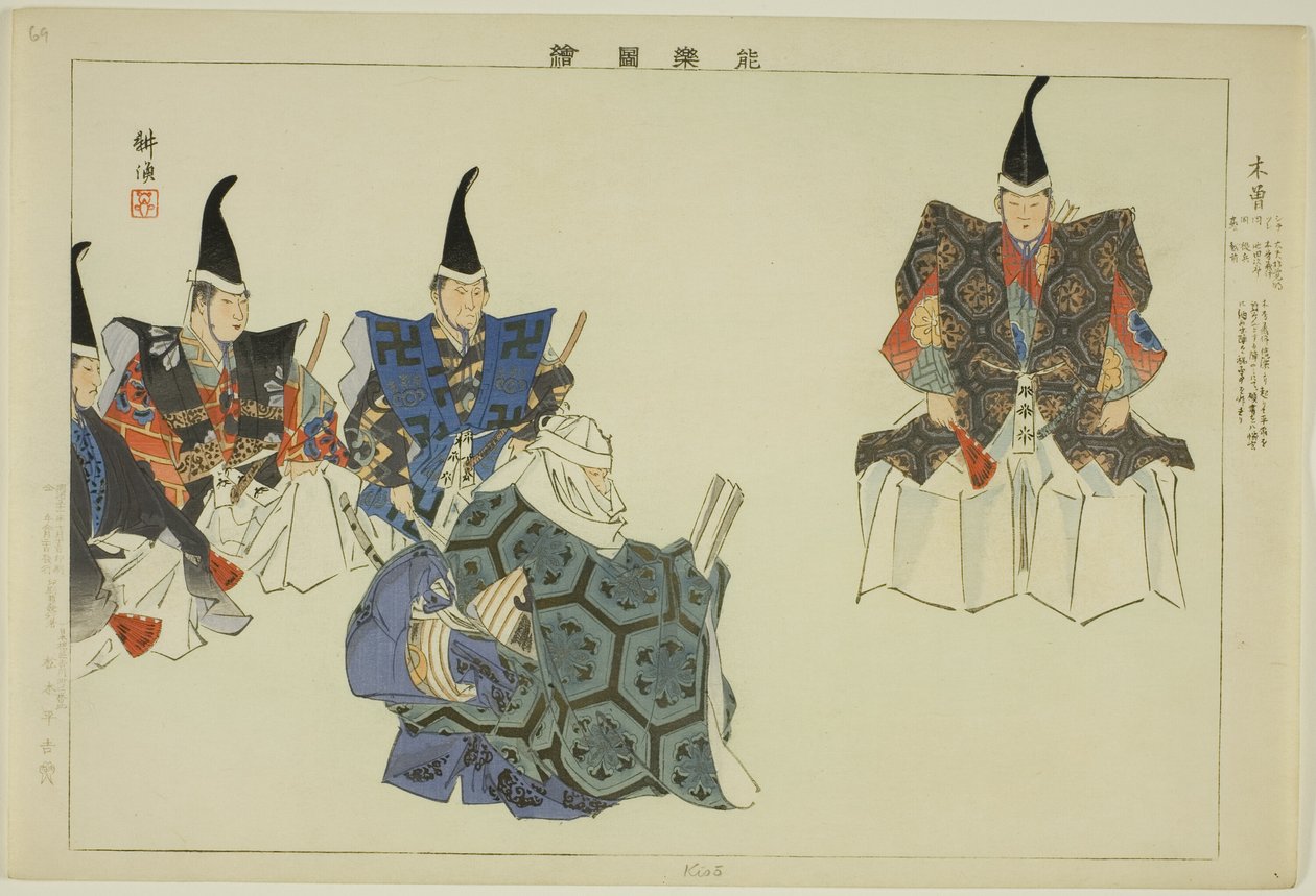 Kiso, sarjasta "Pictures of No Performances (Nogaku Zue)" tekijältä Tsukioka Kogyo