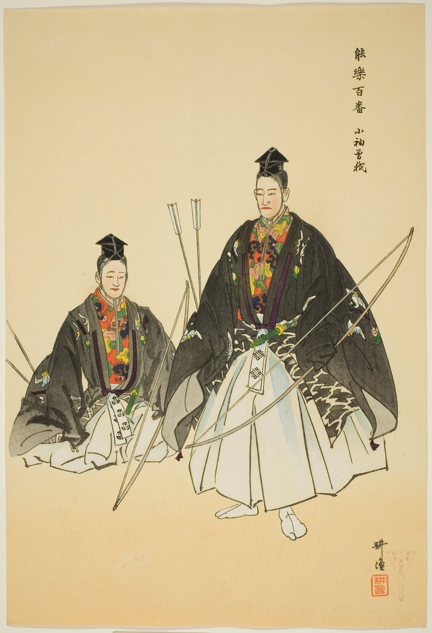 Kosode Soga, sarjasta "One Hundred No Dramas (Nogaku hyakuban)". tekijältä Tsukioka Kogyo