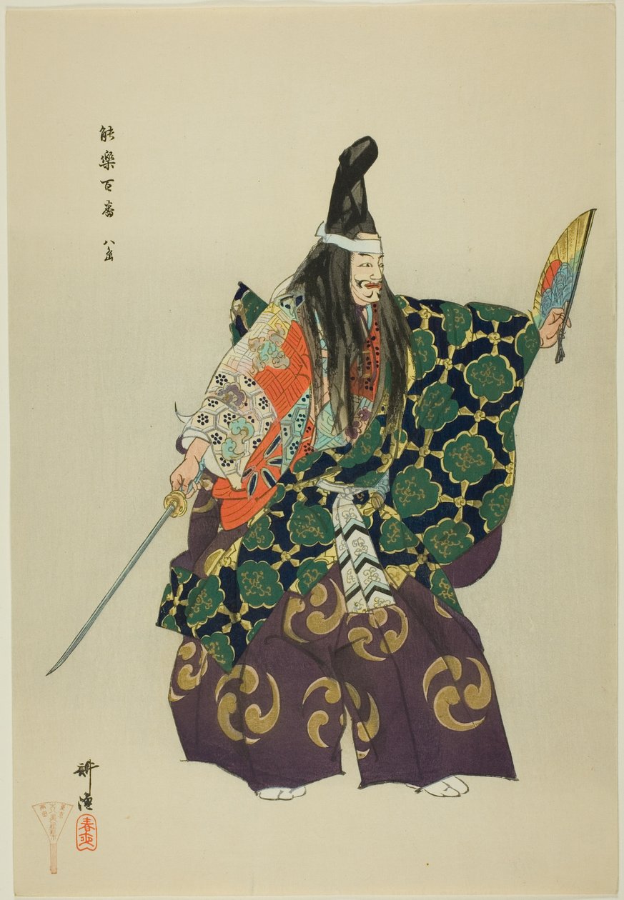 Yashima, sarjasta "One Hundred No Dramas (Nogaku hyakuban)". tekijältä Tsukioka Kogyo