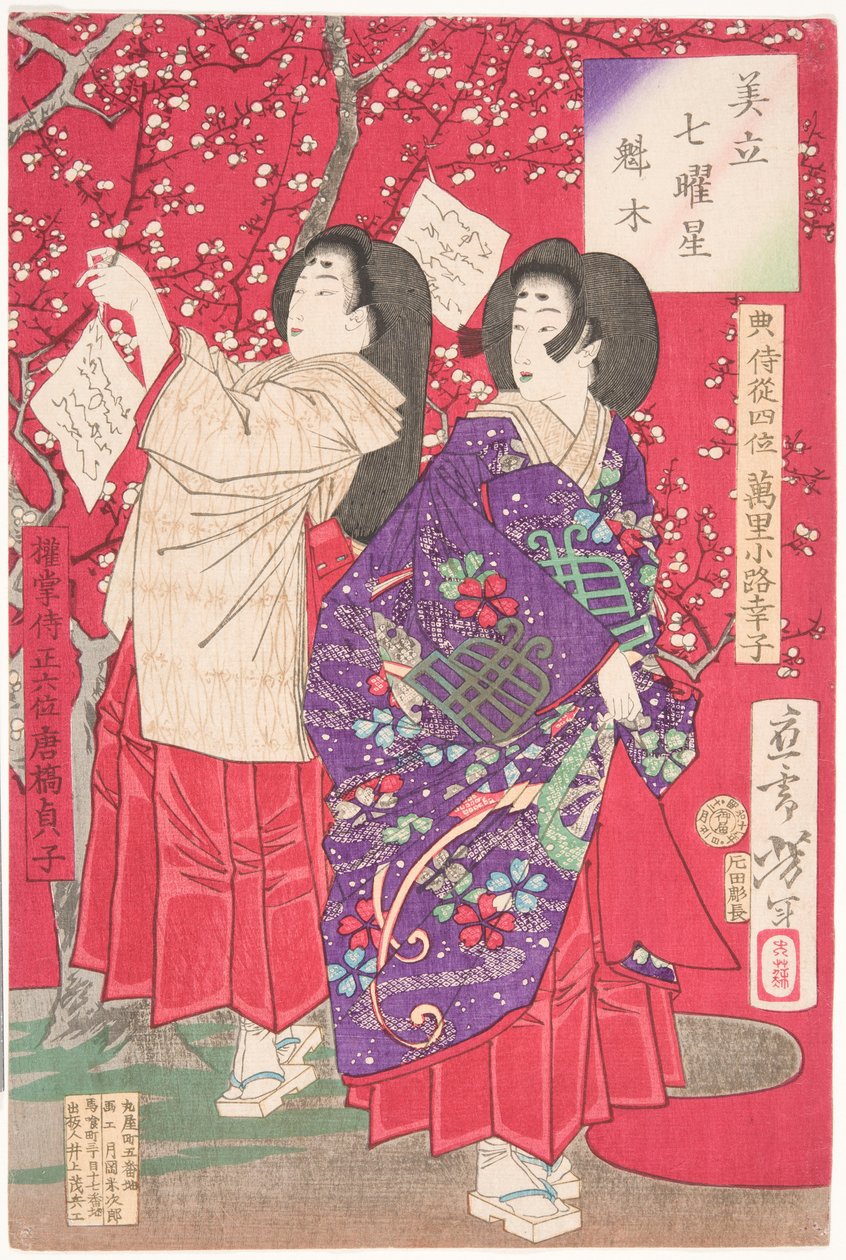 Puuta luumupuuta varten tekijältä Tsukioka Yoshitoshi