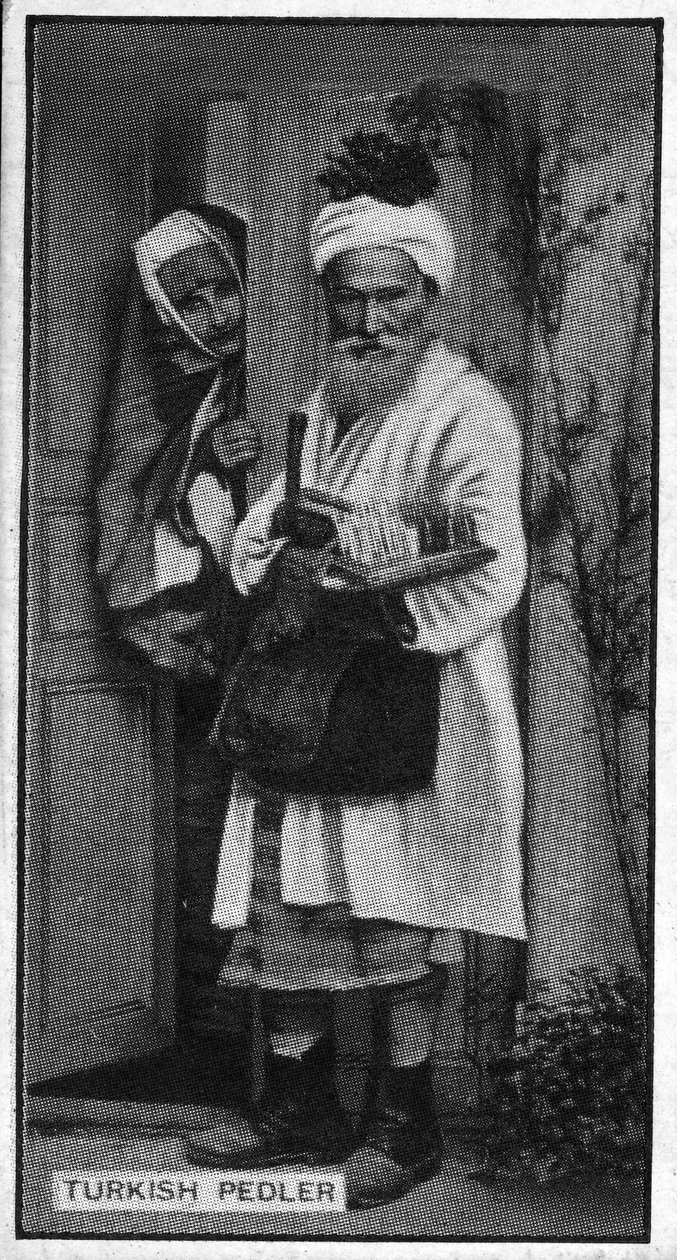 Turkkilainen Pedlar, 1800-luvun lopun valokuvasta tekijältä Turkish Photographer