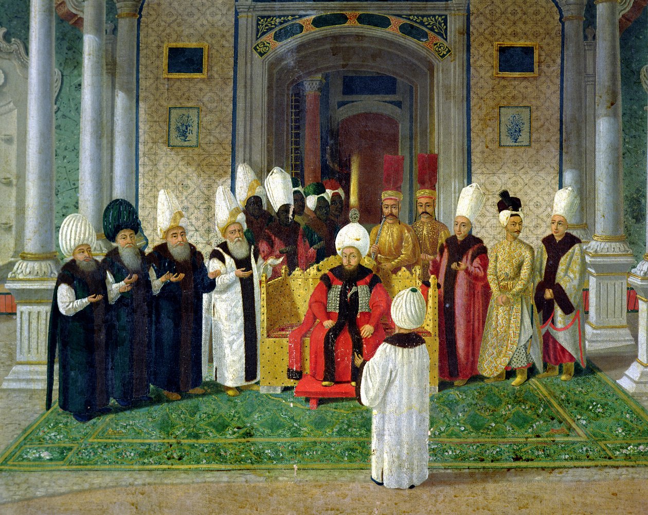 Vastaanotto sulttaani Selim III:n hovissa (1761-1807) tekijältä Turkish School