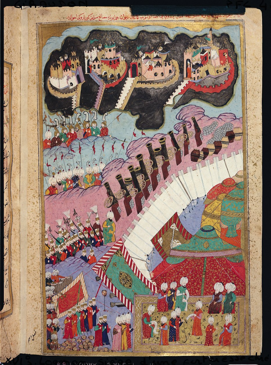 TSM H.1524 The Forces of Suleyman the Magnificent (1484-1566) piirittämässä kristillistä linnoitusta, Lokmanin 
