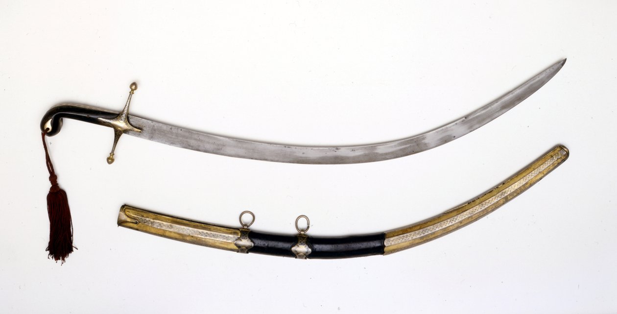 Turkkilainen Cimeter. 1800-luvulla. tekijältä Turkish School
