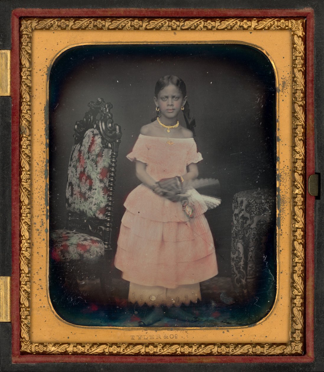Tytön muotokuva, mahdollisesti Josephine Folks,c. 1854 (kuva) tekijältä Tyler & Co.
