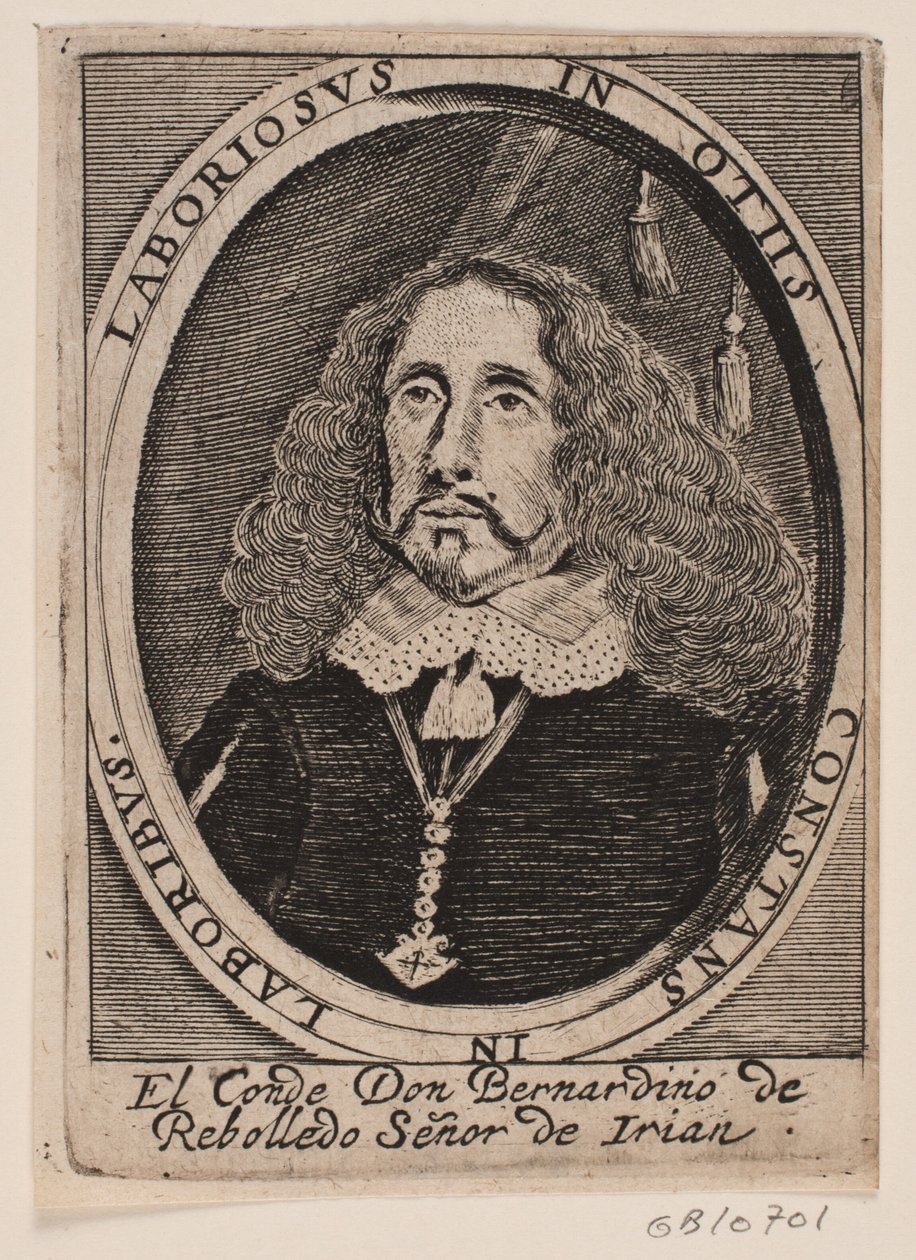 Don Bernardino de Rebolledo, Espanjan lähettiläs tekijältä Ubekendt