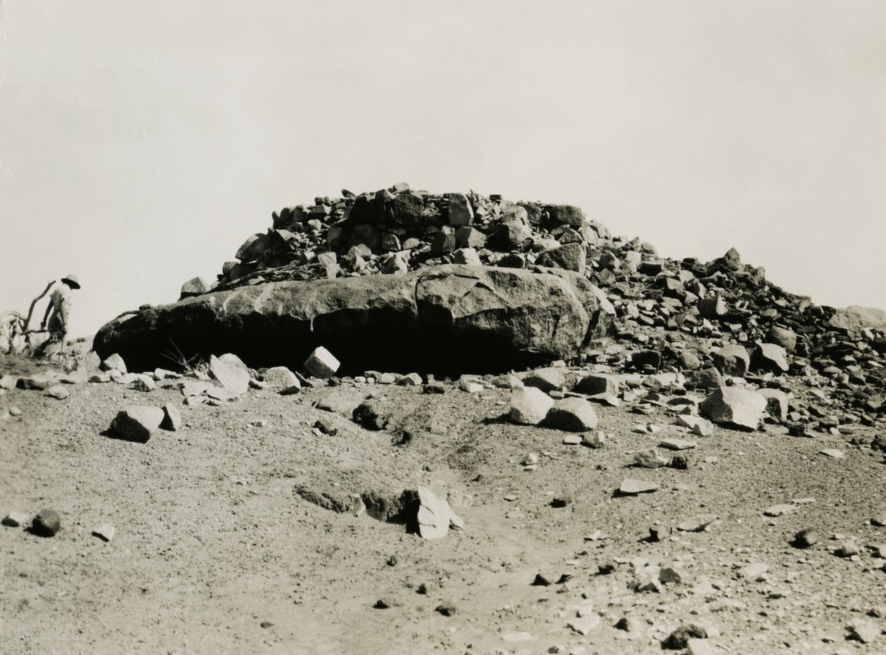 Rauniot Goz Regebin alueella, Sudan, valokuvaaja Ugo Monneret de Villard, n. 1925. tekijältä Ugo Monneret de Villard