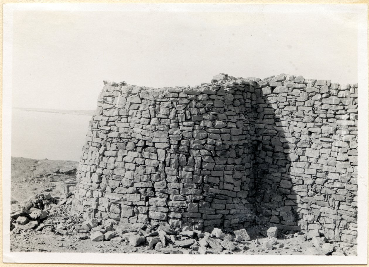 Kaakkoiskulman torni, Sabagura, Egypti, valokuvaaja Ugo Monneret de Villard. tekijältä Ugo Monneret de Villard