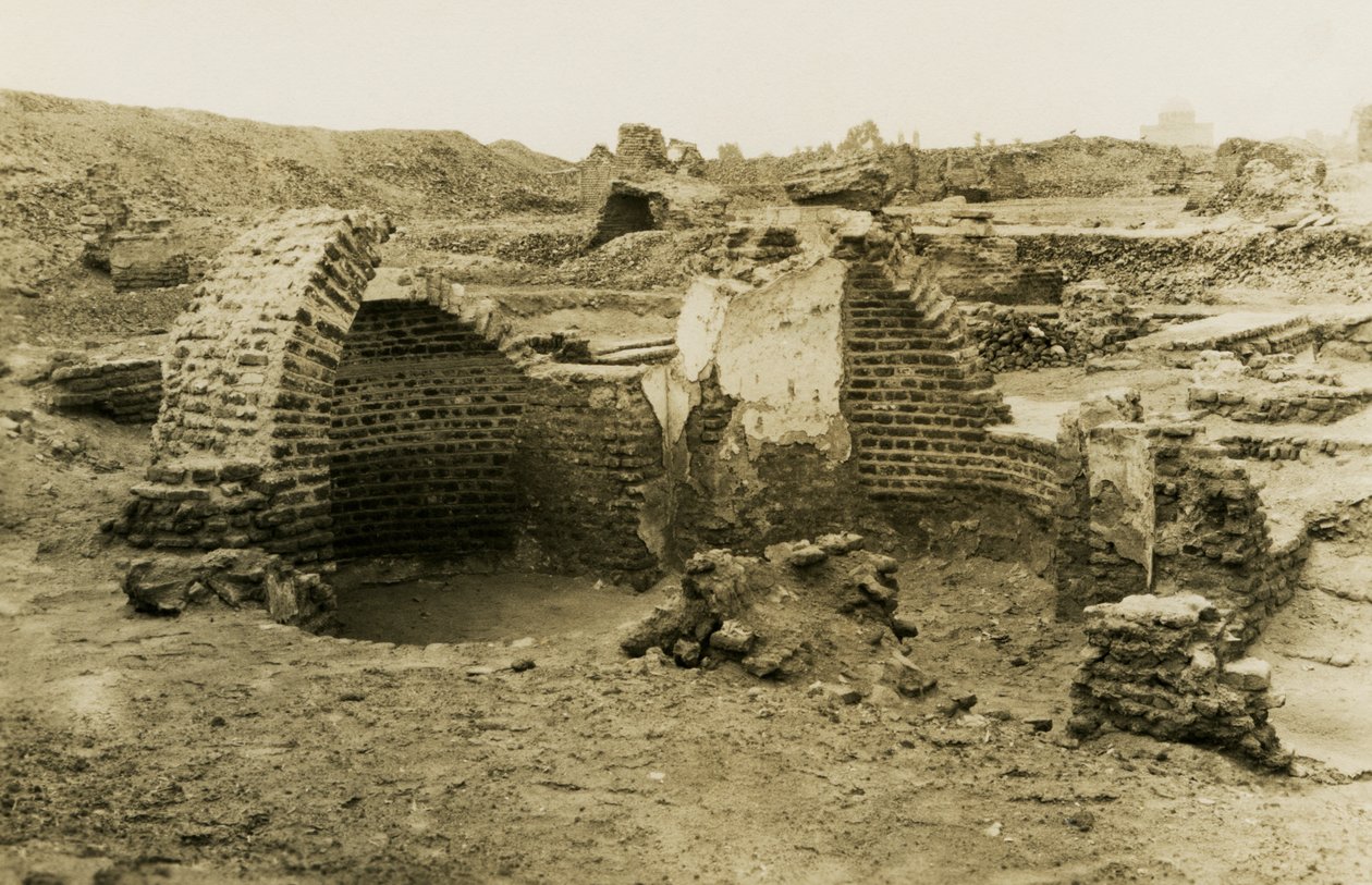 Trilobed-rakennus, al-Fustat, Egypti, valokuvaaja Ugo Monneret de Villard. tekijältä Ugo Monneret de Villard