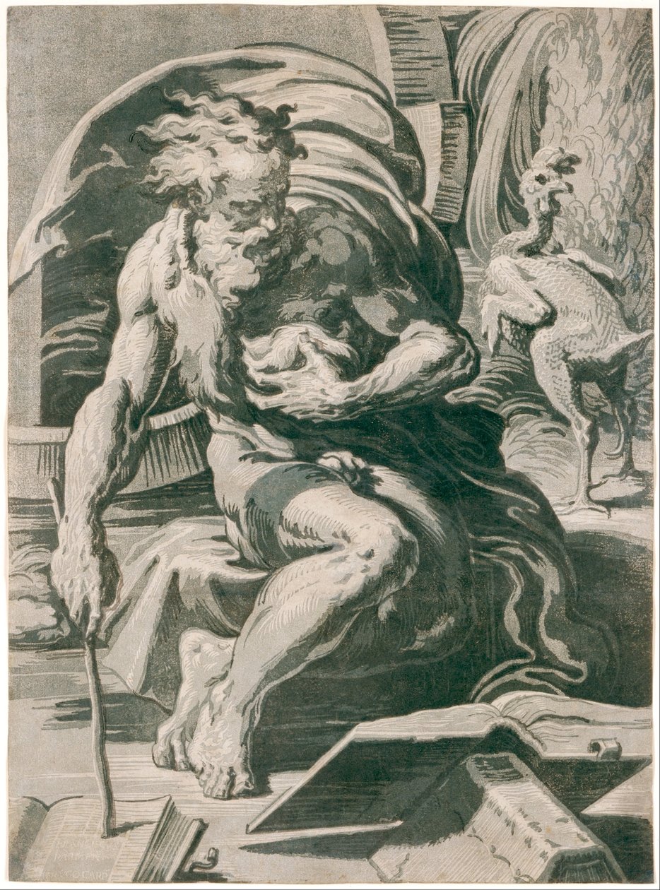 Diogenes Parmigianinon jälkeen tekijältä Ugo da Carpi
