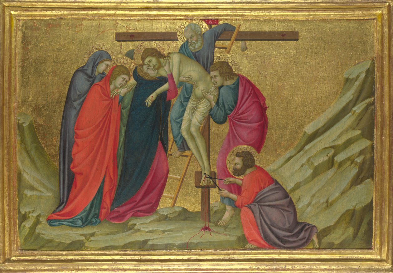 Laskeuma Santa Crocen basilikasta, Firenze, n. 1324-1325 tekijältä Ugolino di Nerio