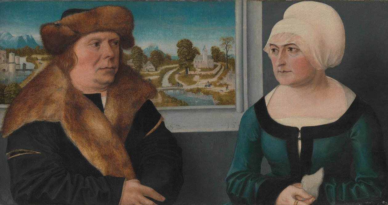Miehen ja hänen vaimonsa muotokuva, 1512 tekijältä Ulrich the Elder Apt