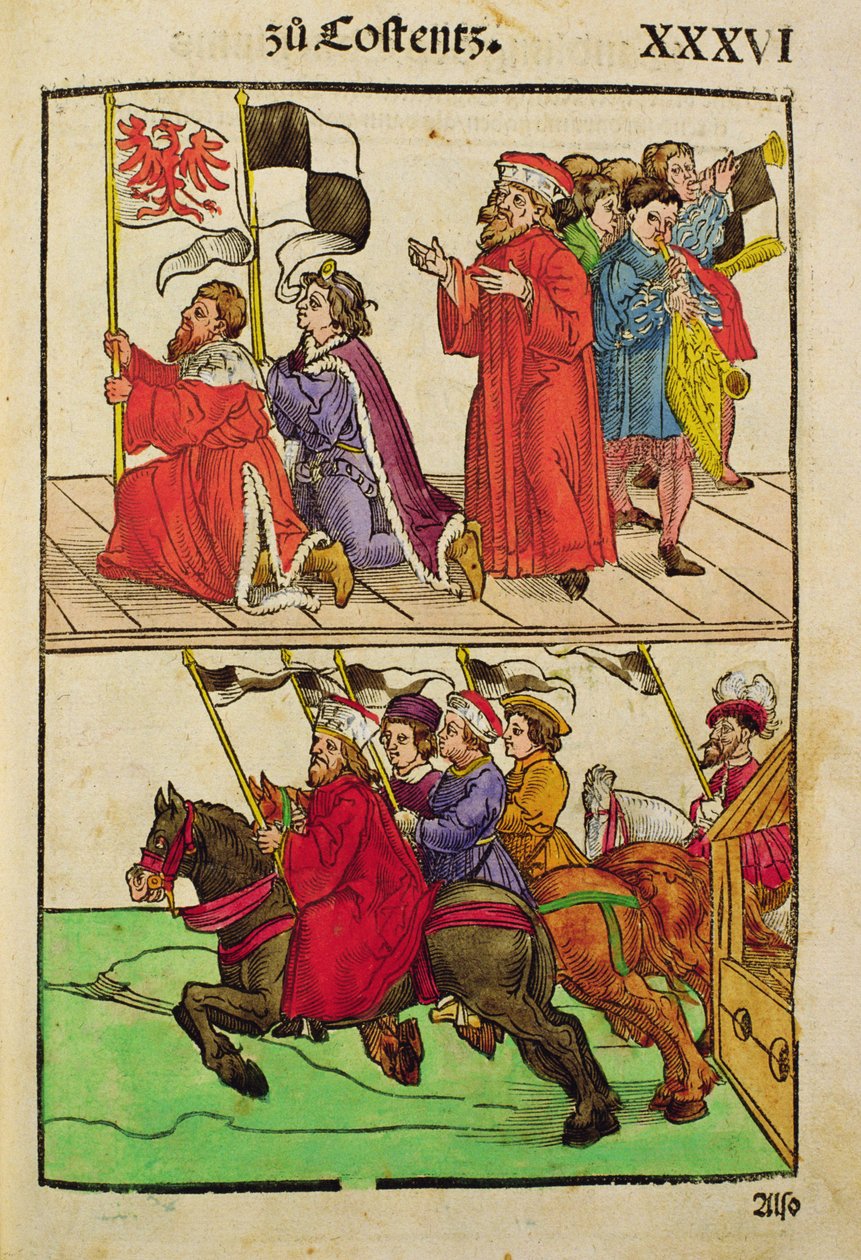 Konstanzin kirkolliskokous, "Chronik des Konzils von Konstanz" tekijältä Ulrich von Richental