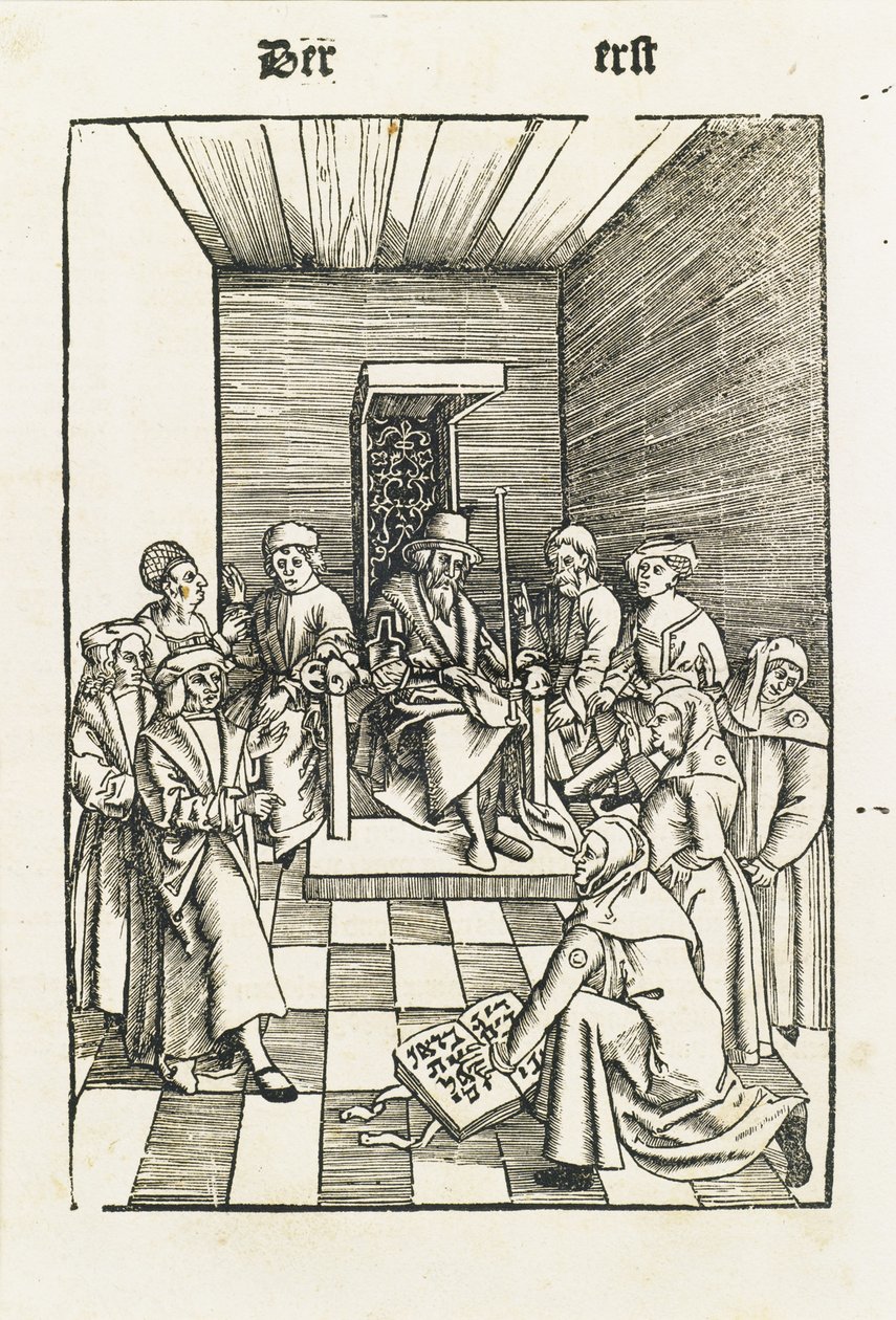 Juutalainen vala Laienspiegelistä, Augsburg, 1509 tekijältä Ulrich Tengler