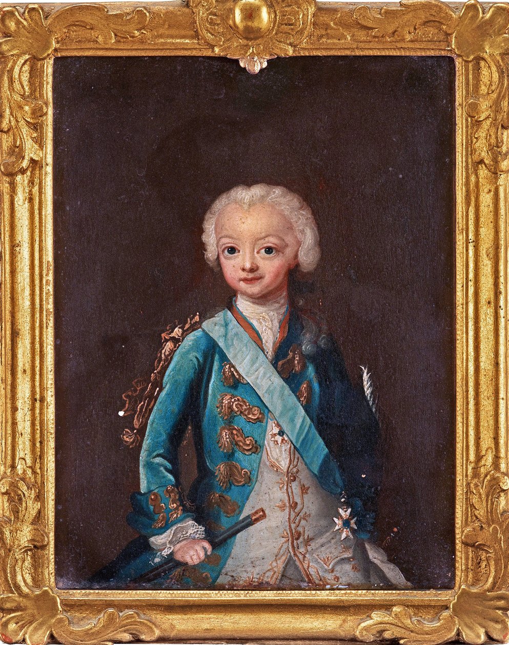 Kustaa III (1746-1792) - Muotokuva Ruotsin kruununprinssi Kustaa III:sta par Pasch, Ulrika Fredrika (1735-1796) tekijältä Ulrika Fredrika Pasch