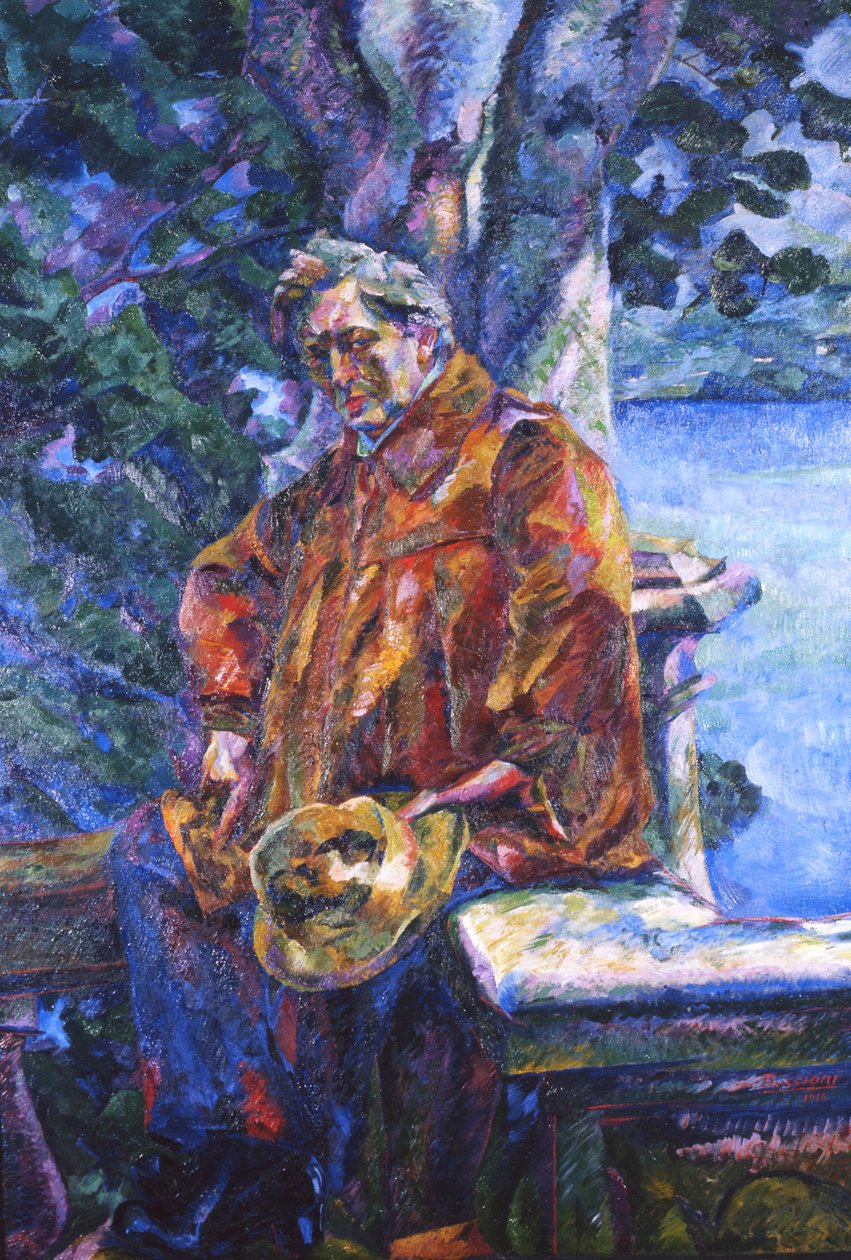 Ferruccio Busonin muotokuva, 1916 tekijältä Umberto Boccioni