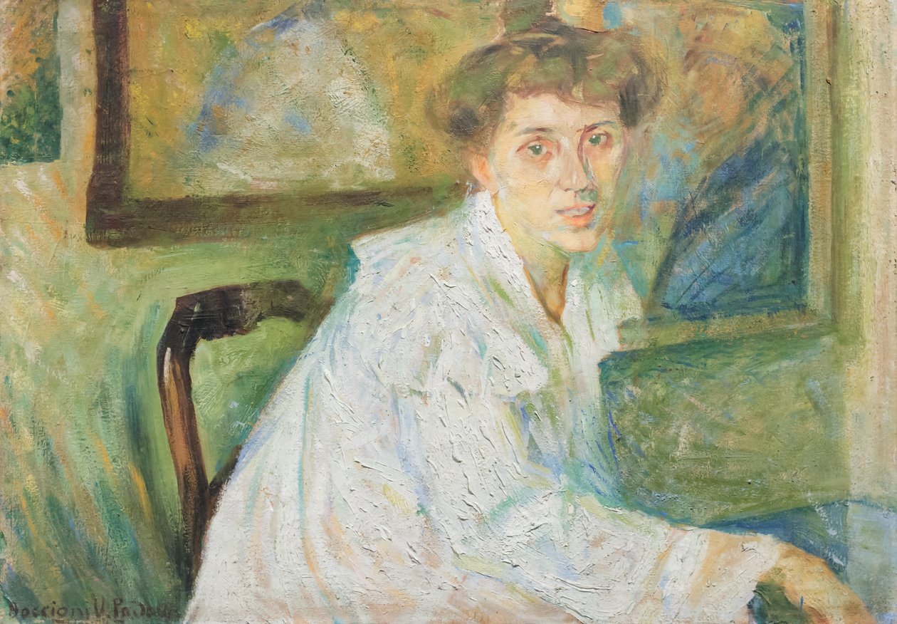 Taiteilijan siskon muotokuva tekijältä Umberto Boccioni