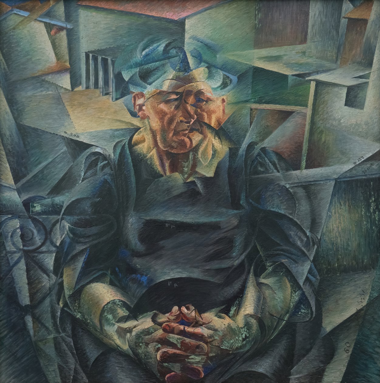 Vaakasuora sommitelma tekijältä Umberto Boccioni