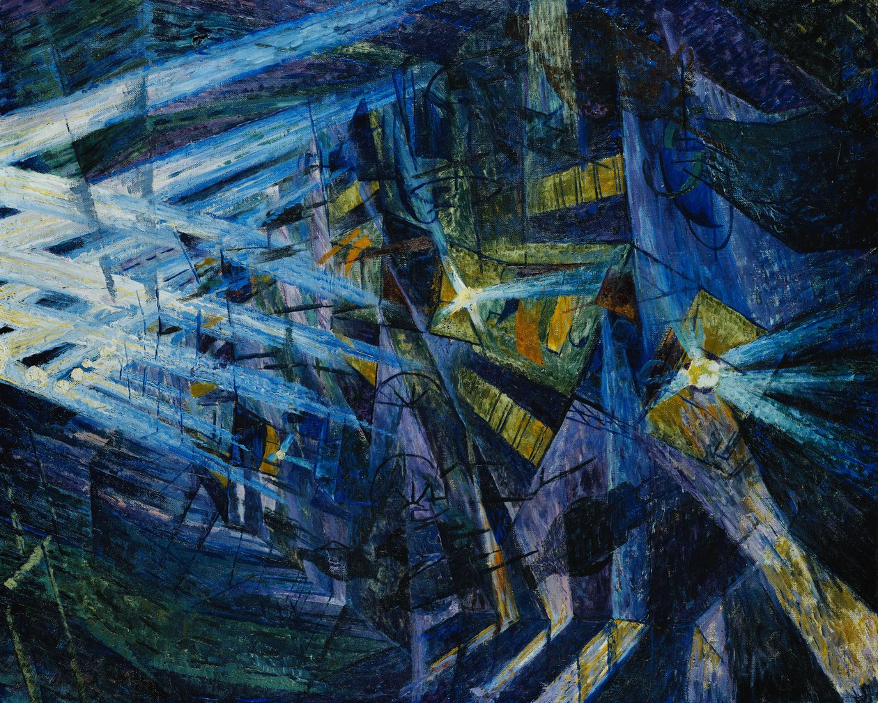 Tien voimat, 1911 tekijältä Umberto Boccioni