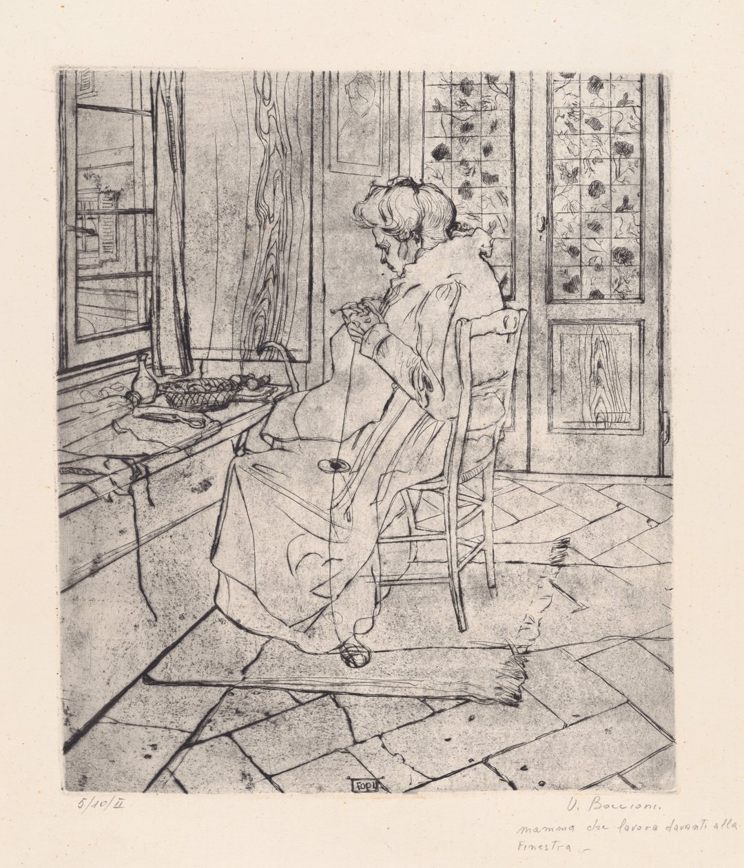 Äitini työskentelee [Äitini työskentelee] tekijältä Umberto Boccioni