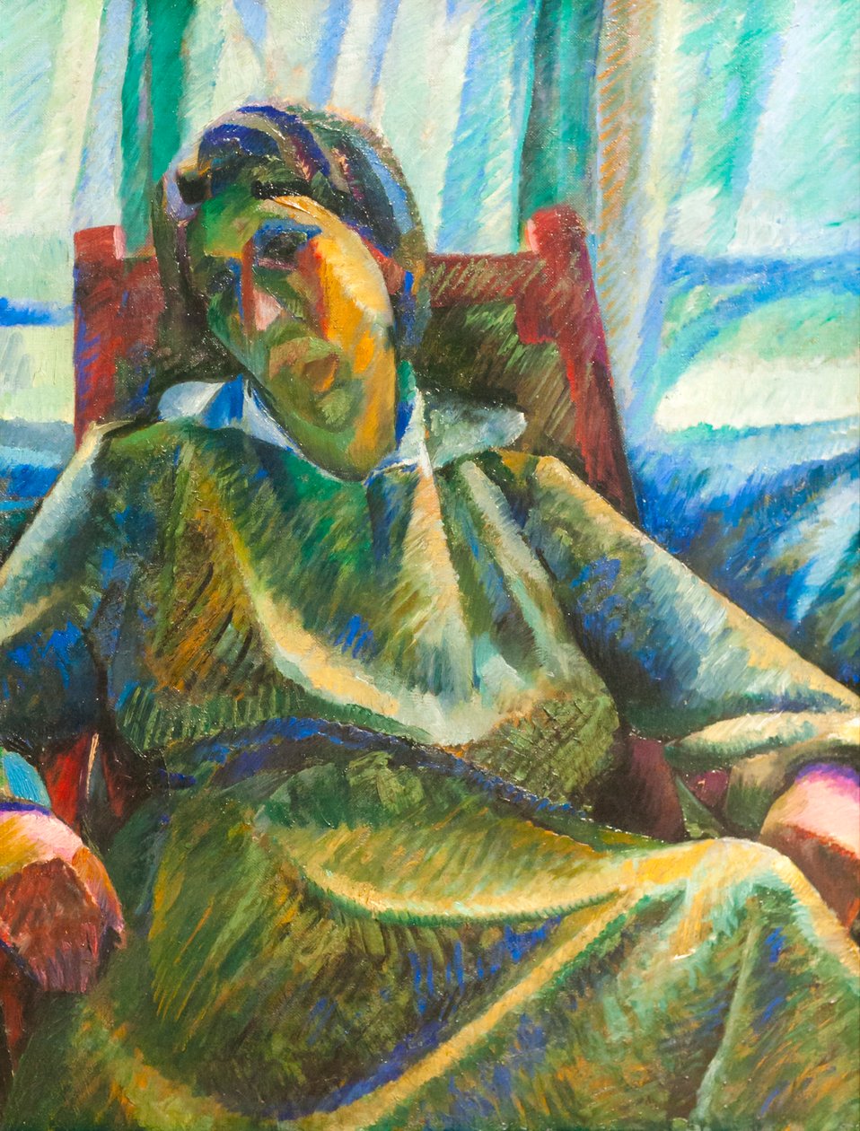 Síntese plástica - pessoa sentada finlandesa tekijältä Umberto Boccioni