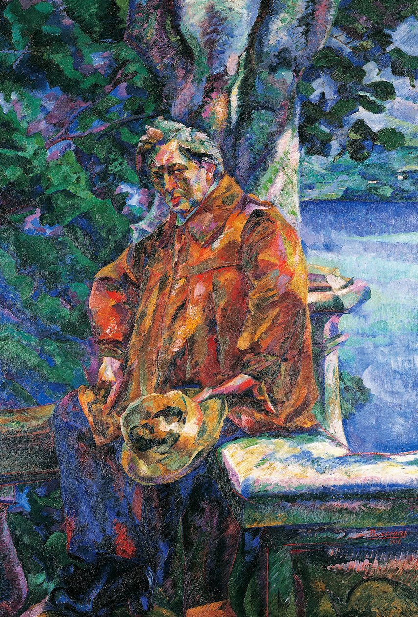 Maestro Ferruccio Busonin muotokuva (öljy kankaalle) tekijältä Umberto Boccioni