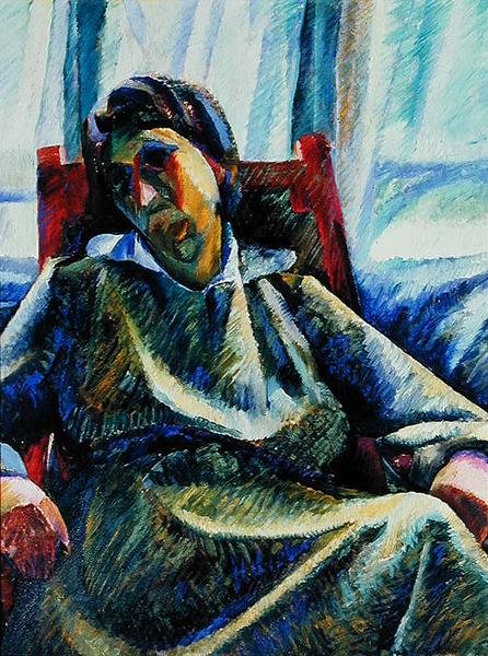 Silvia (öljy kankaalle) tekijältä Umberto Boccioni