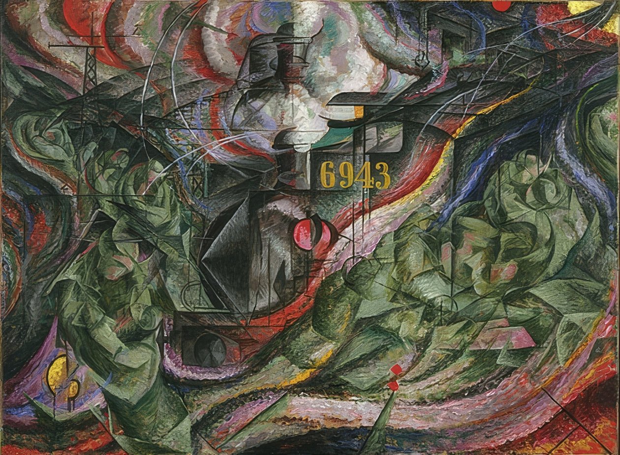Mielentilat I: Jäähyväiset. 1911 tekijältä Umberto Boccioni