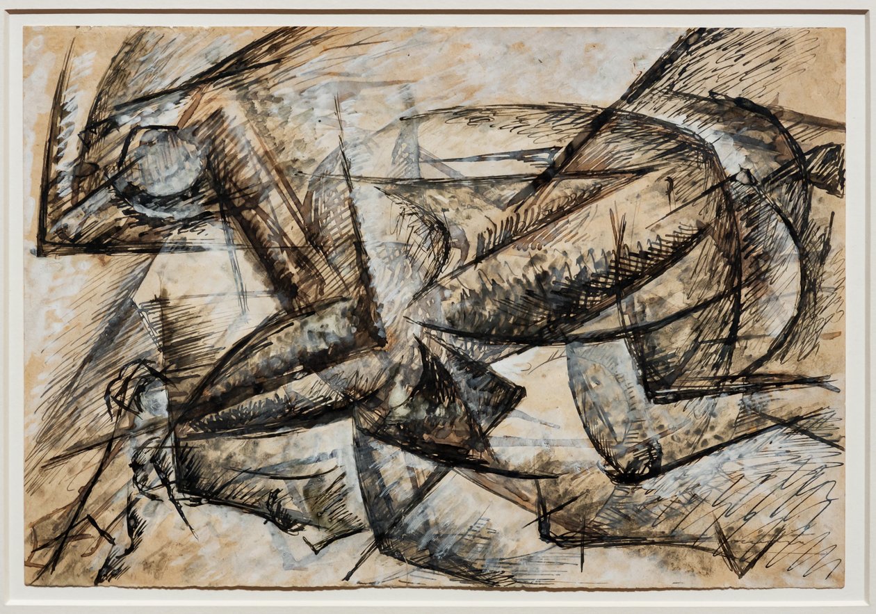 Tutkimuksia pyöräilijän dynamiikasta tekijältä Umberto Boccioni