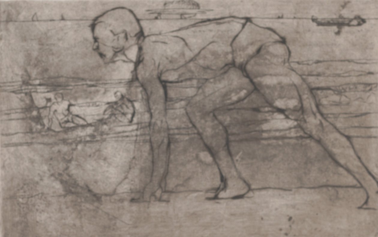 Urheilija, 1907. tekijältä Umberto Boccioni
