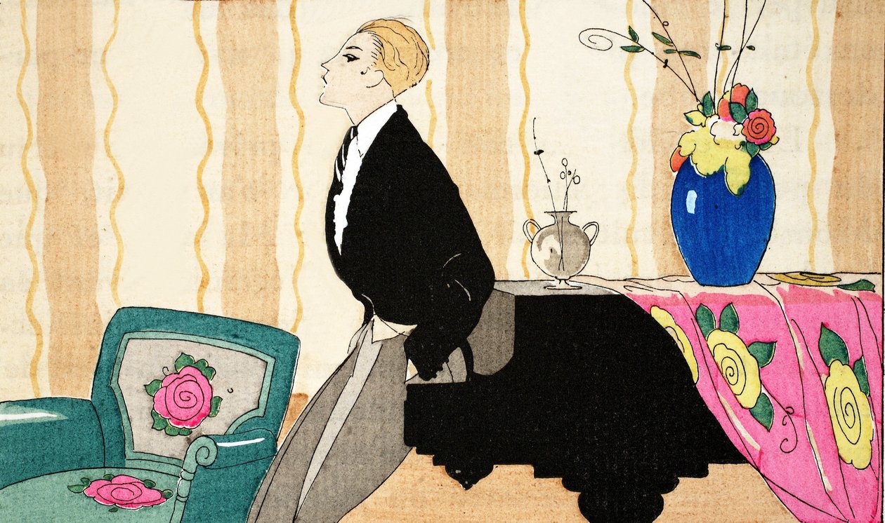 Pohdiskelu (stensiiliprintti) tekijältä Umberto Brunelleschi