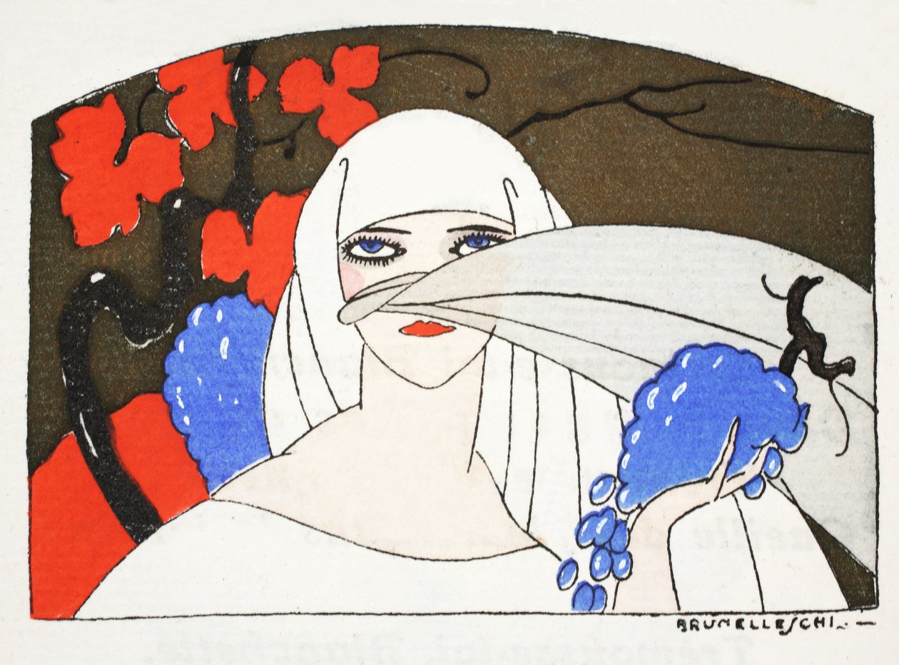 Song of Denderan (pochoor print) tekijältä Umberto Brunelleschi