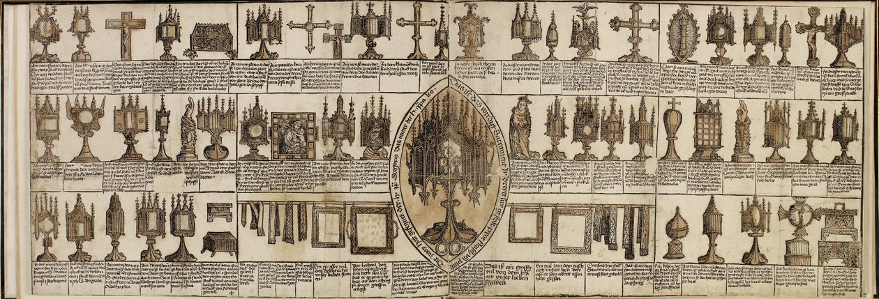 Andechser Heiltumsbrief von 1496 tekijältä Unbekannt Unbekannt