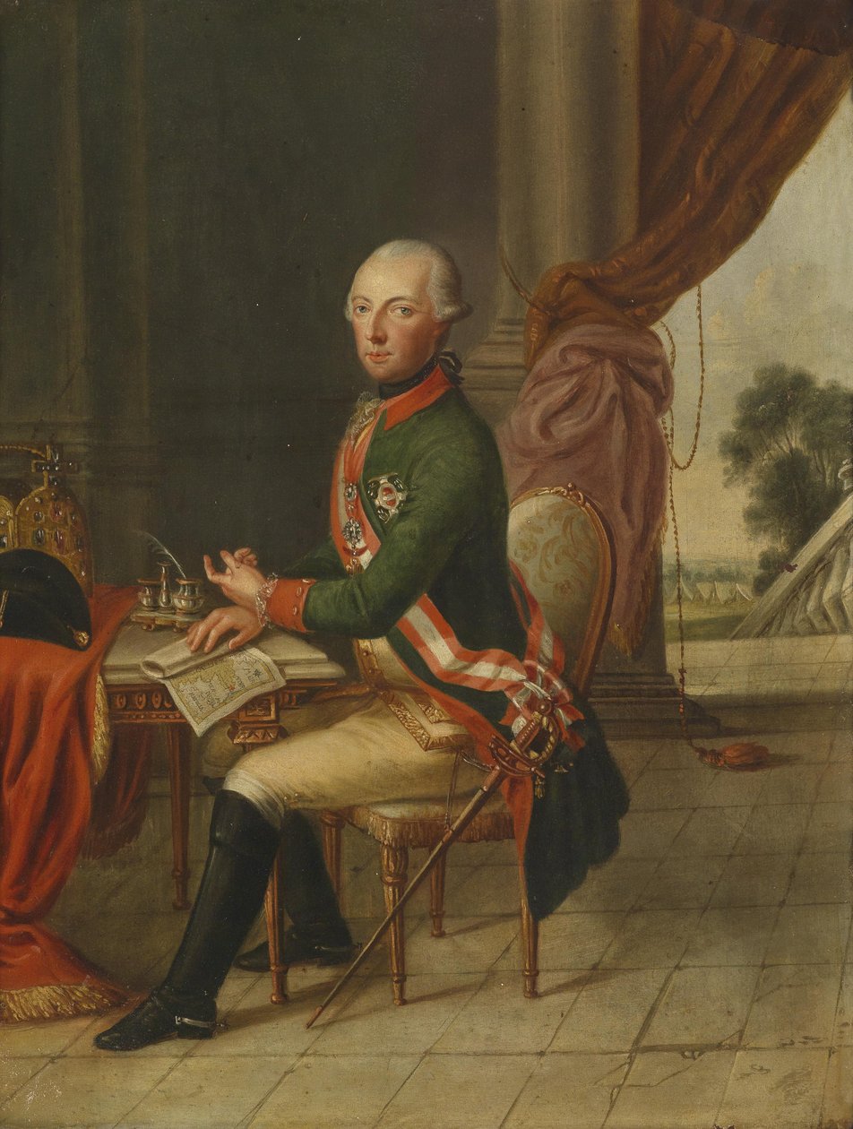 Bildnis Kaiser Joseph II. olen Schreibtisch tekijältä Unbekannt Unbekannt