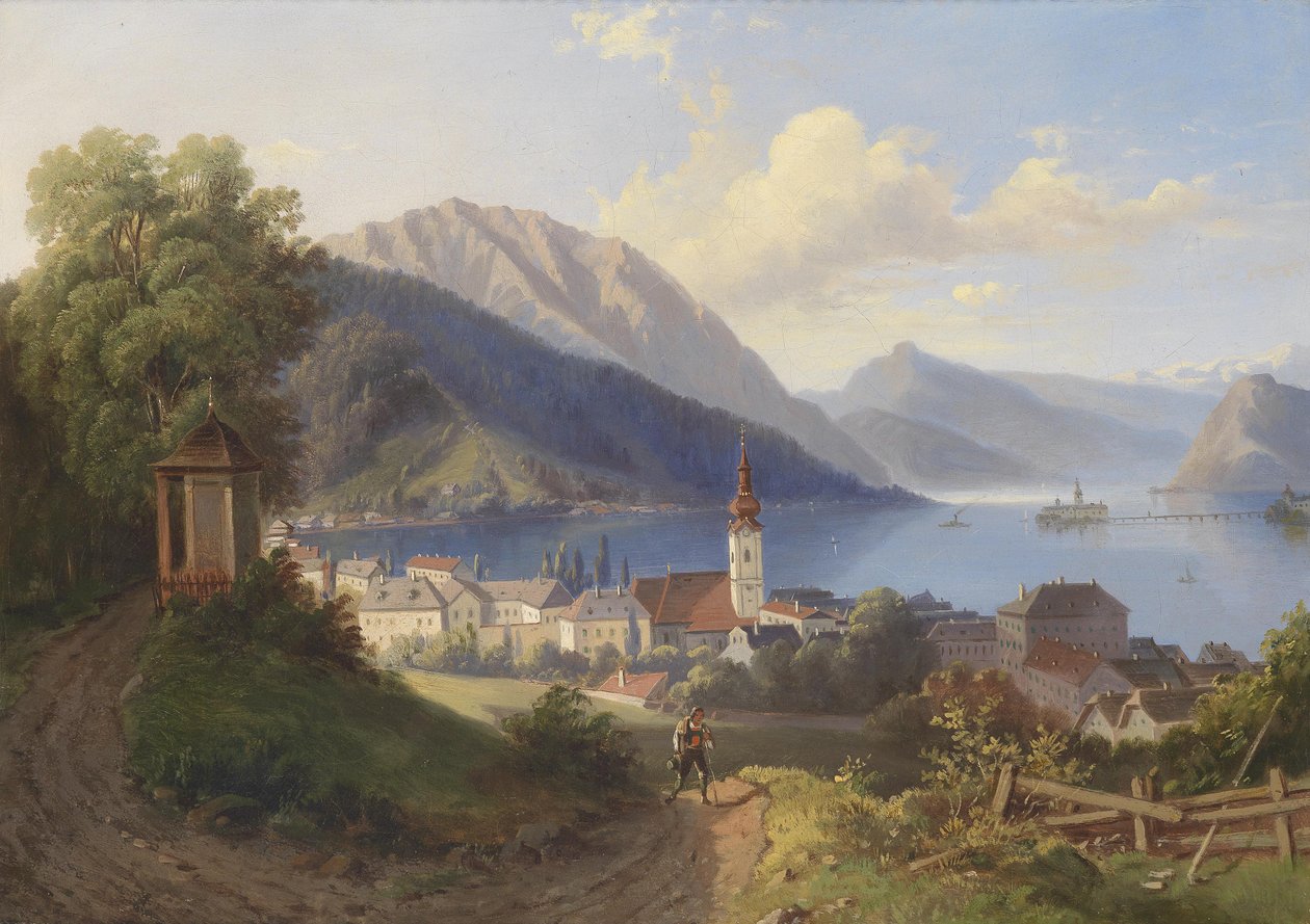 Blick auf Gmunden tekijältä Unbekannt Unbekannt
