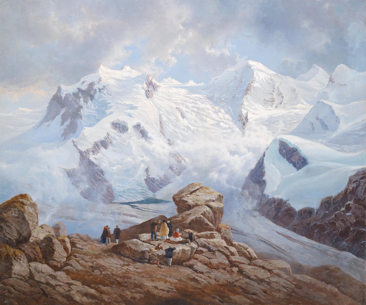 Blick auf die Ortler-Gruppe tekijältä Unbekannt Unbekannt