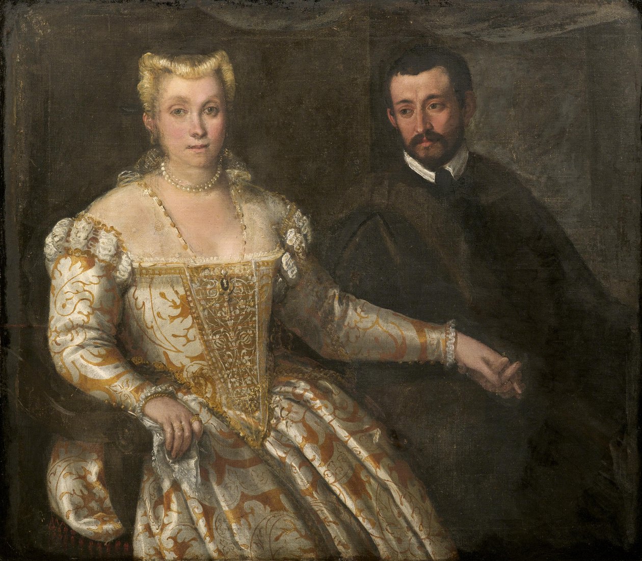 Naisen ja miehen kaksoismuotokuva, venetsialainen koulukunta n. 1570. tekijältä Unbekannt Unbekannt